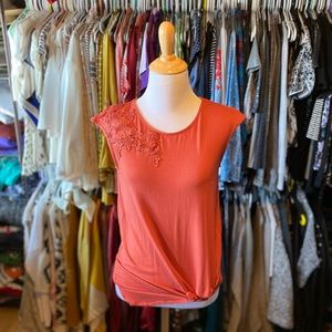 Rose+Olive Appliqué Tee S